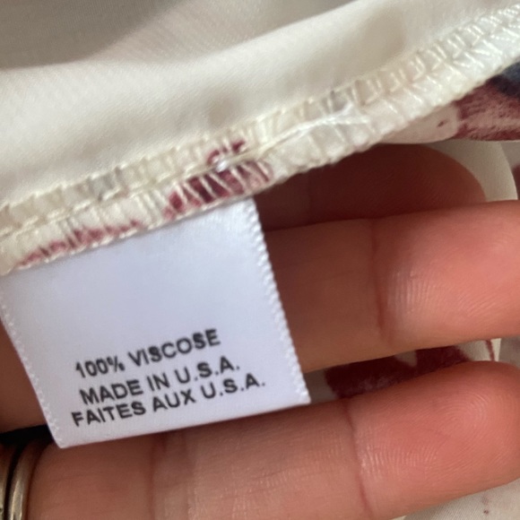 🛑SOLD MISA Los Angeles Leona Floral Ruffle Sleeve Boho Blouse Size XS - Picture 10 of 10